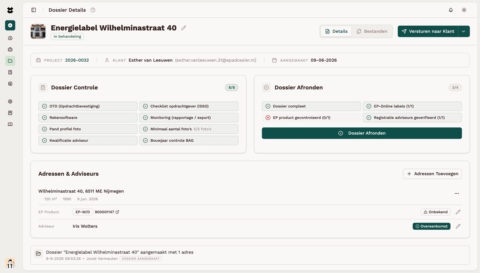 Dossier audit-proof, voordat je registreert